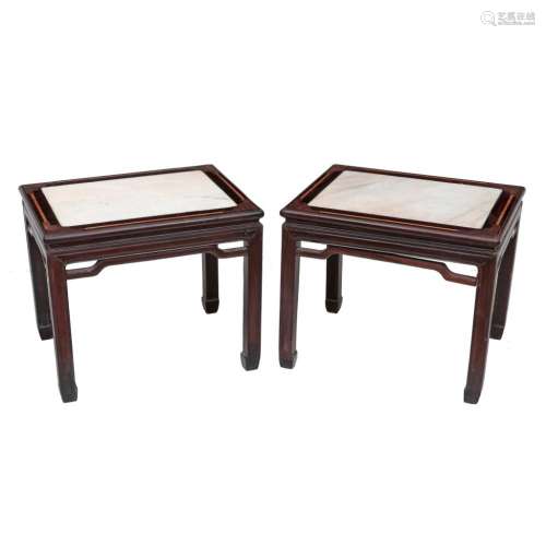 Pair of support tables