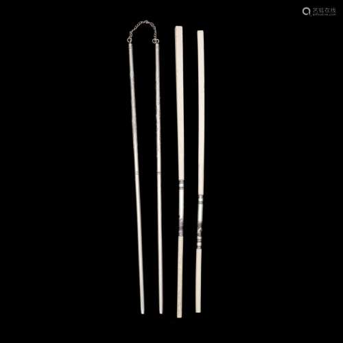 Two pairs of sticks "hashi"