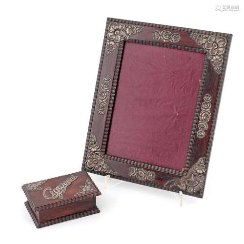 Cigarette box and frame