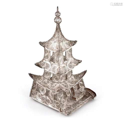 Silver Filigron Pagoda