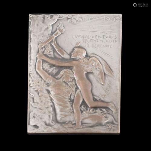 Stoken bronze plate, universal exhibition of Paris 1900