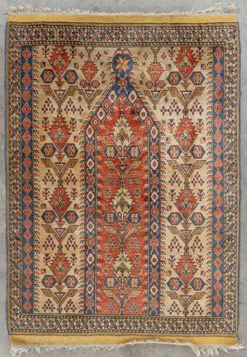 An Oriental hand-made silk carpet, Bashir Afghanistan. (D:11...