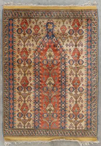 An Oriental hand-made silk carpet, Bashir Afghanistan. (D:11...