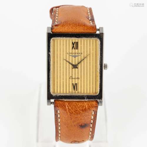 Longines, Cal 761.2, Steel. Quartz. Circa 1980. (W:2,5 x H:3...