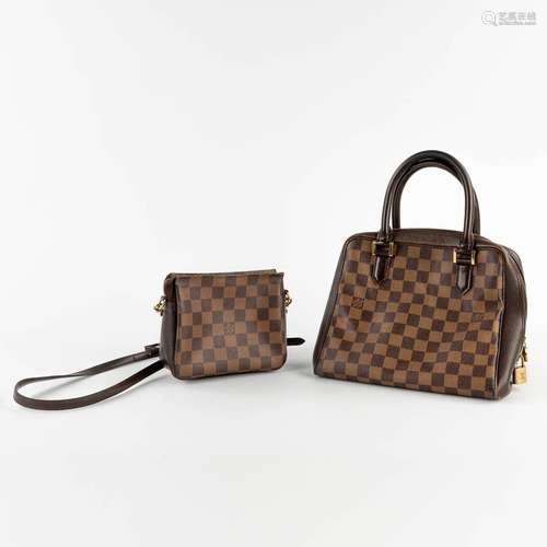 Louis Vuitton, a handbag and small satchel, leather. (W:30 x...