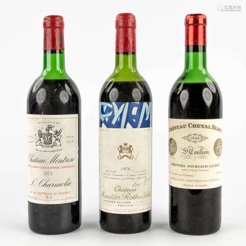 Château Mouton Rotchild 1976, Château Montrose 1975, Château...