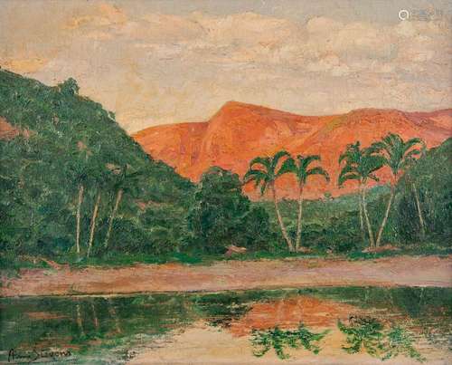 Aimé STEVENS (1879-1951) 'Rio Vermelho, Brésil' oil on canva...