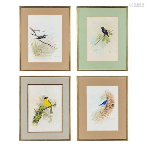 Gamini P. RATNAVIRA (1949) 'Birds' watercolour on paper. (W:...