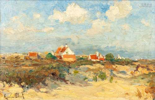 Maurice BLIECK (1876-1922) 'Seaside' oil on panel. (W:45 x H...