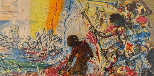 Salvador DALI (1904-1989) 'Tuna Fishing' a lithograph, 3/145...
