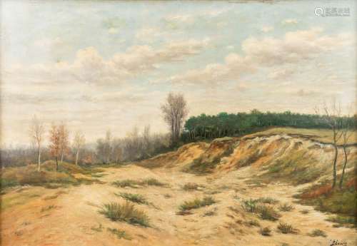 Théodore BARON (1840-1899) 'Dune View' a painting, oil on ca...