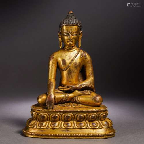 A Bronze-gilt Shakyamuni