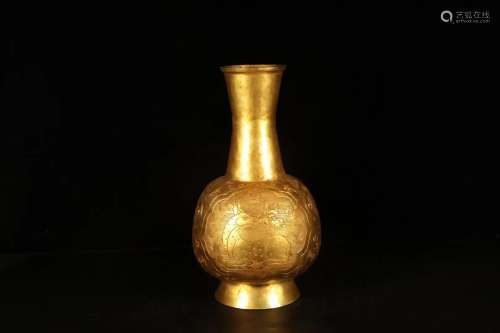 铜鎏金小瓶