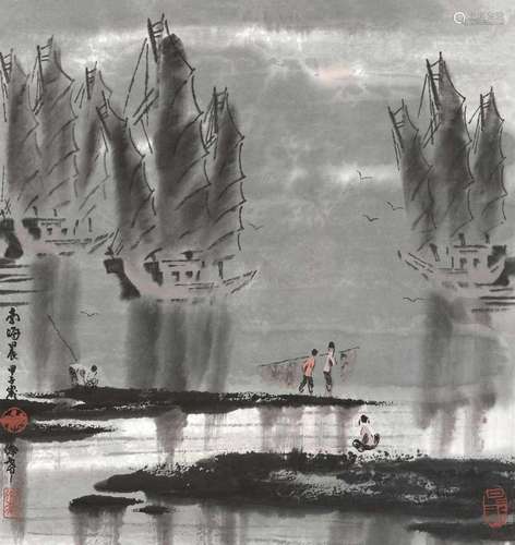 徐希 甲子（1984年）作 南海晨 立轴