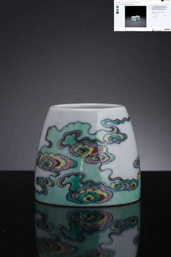 A Doucai Glaze Clouds Water Coupr, Yongzheng Six-Character M...