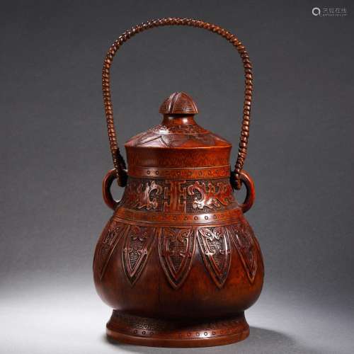 An Archaistic Carved Bamboo Vessel You