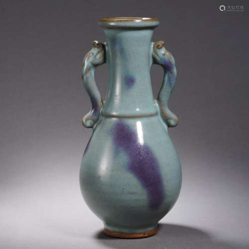 A Purple Splashed Jun-ware Vase