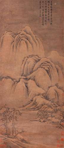 A Chinese Scroll Painting By Cao Zhibai