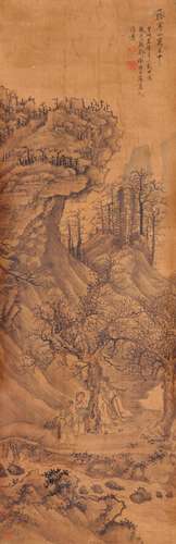 A Chinese Scroll Painting By Xie Shichen