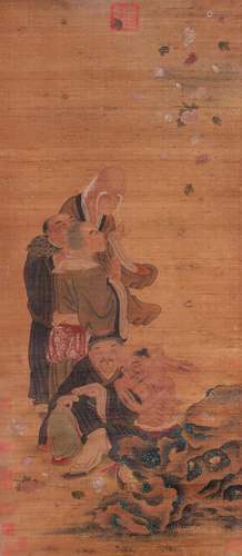 A Chinese Scroll Painting By Wu Bin