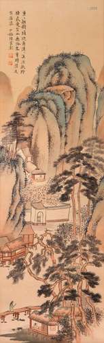 A Chinese Scroll Painting By Chen Shaomei