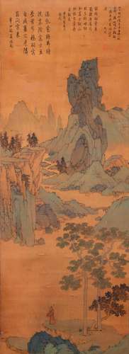 A Chinese Scroll Painting By Shen Zhou