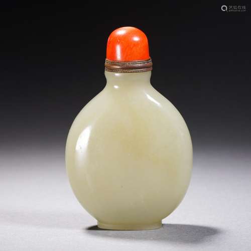 A White Jade Snuff Bottle