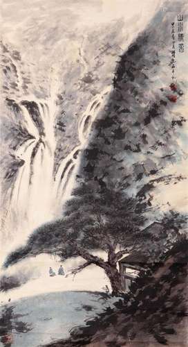 A Chinese Scroll Painting By Fu Baoshi