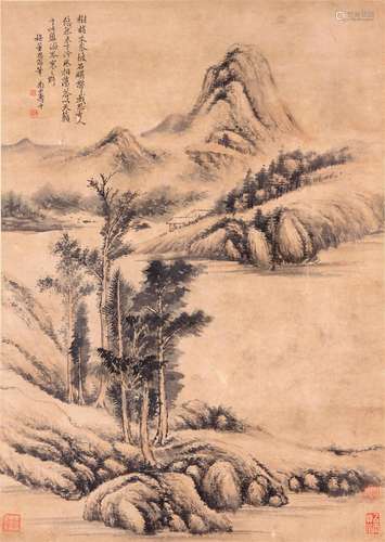 A Chinese Scroll Painting By Yun Shouping