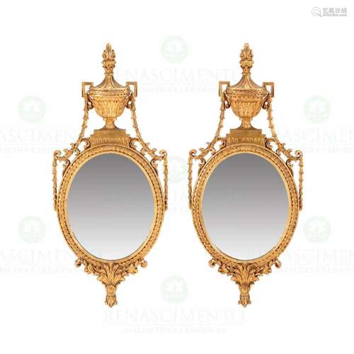 A PAIR OF D. MARIA WALL MIRRORS