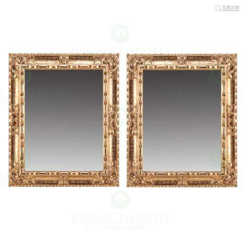 A PAIR OF WALL MIRRORS