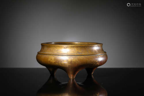 A Bronze Tripod Censer, Xuande Six-Character Mark