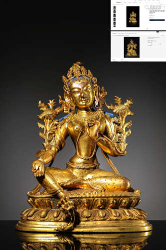 A Gilt Bronze Tara