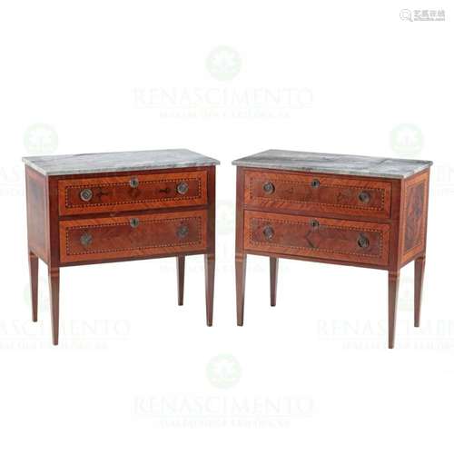 A PAIR OF D. MARIA (1777-1816) COMMODES