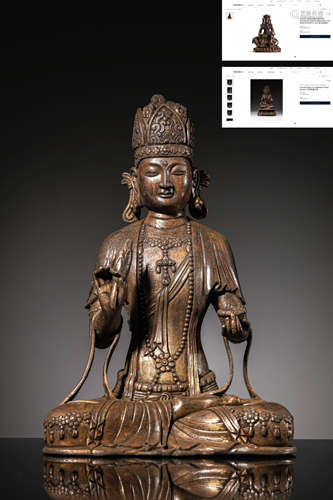 A Bronze Statue Of Avalokitesvara