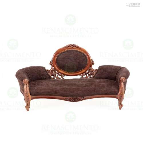 A MINIATURE ROMANTIC SOFA