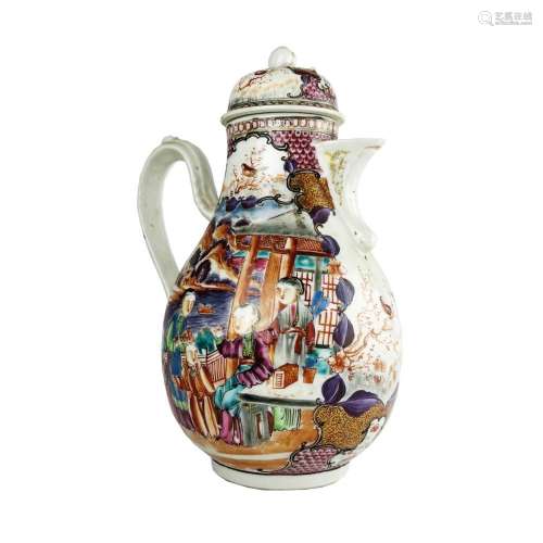 Famille Rose chinese coffee pot