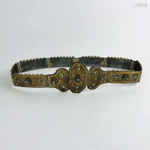 Russian silver belt