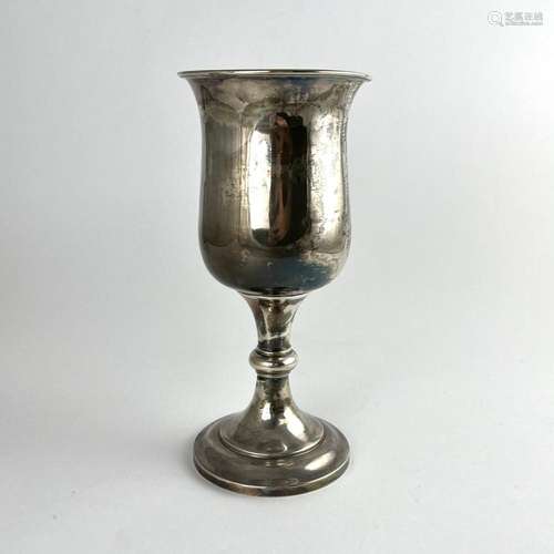 English silver chalice