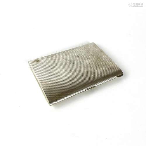 Silver pocket cigarette case