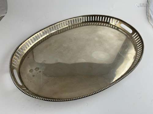 Oval Silver tray