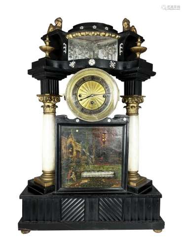Tabletop automatom clock