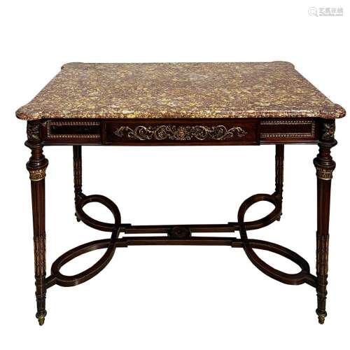 Rectangular center table Louis XVI style