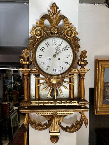Louis XVI style wall clock