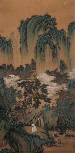 Qiu Ying's landscape painting