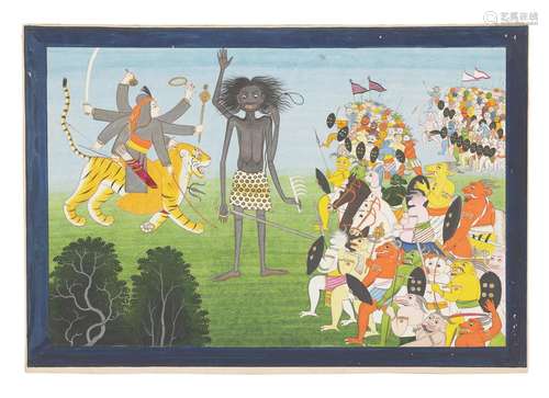 AN ILLUSTRATION FROM A MARKANDEYA PURANA SERES: KALI GIVES A...