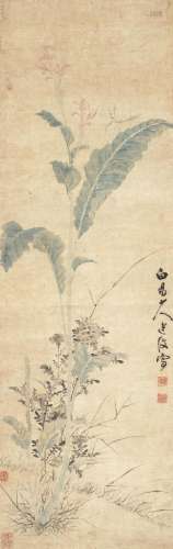 Chen Daofu1483-1544) Flowers and Insect