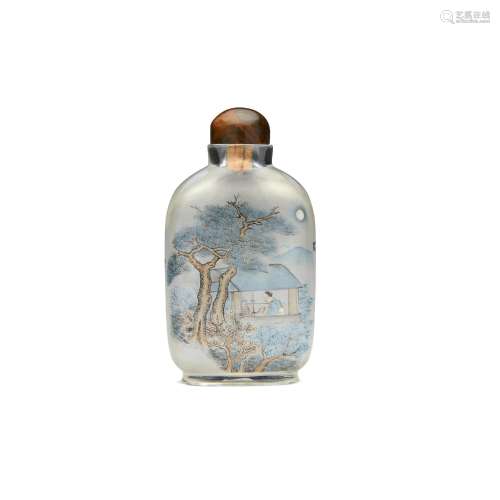 AN INSIDE-PAINTED GLASS SNUFF BOTTLE Ma Shaoxuan School, cir...