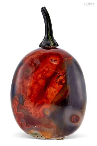 A Chinese Jasper Snuff Bottle Height 2 "