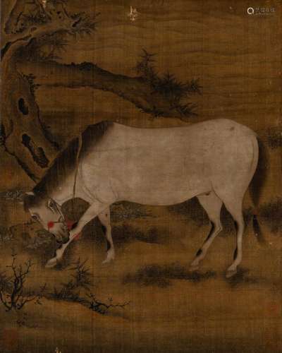 A Fine Chinese School Painting of a Horse Sight Length 22 &q...